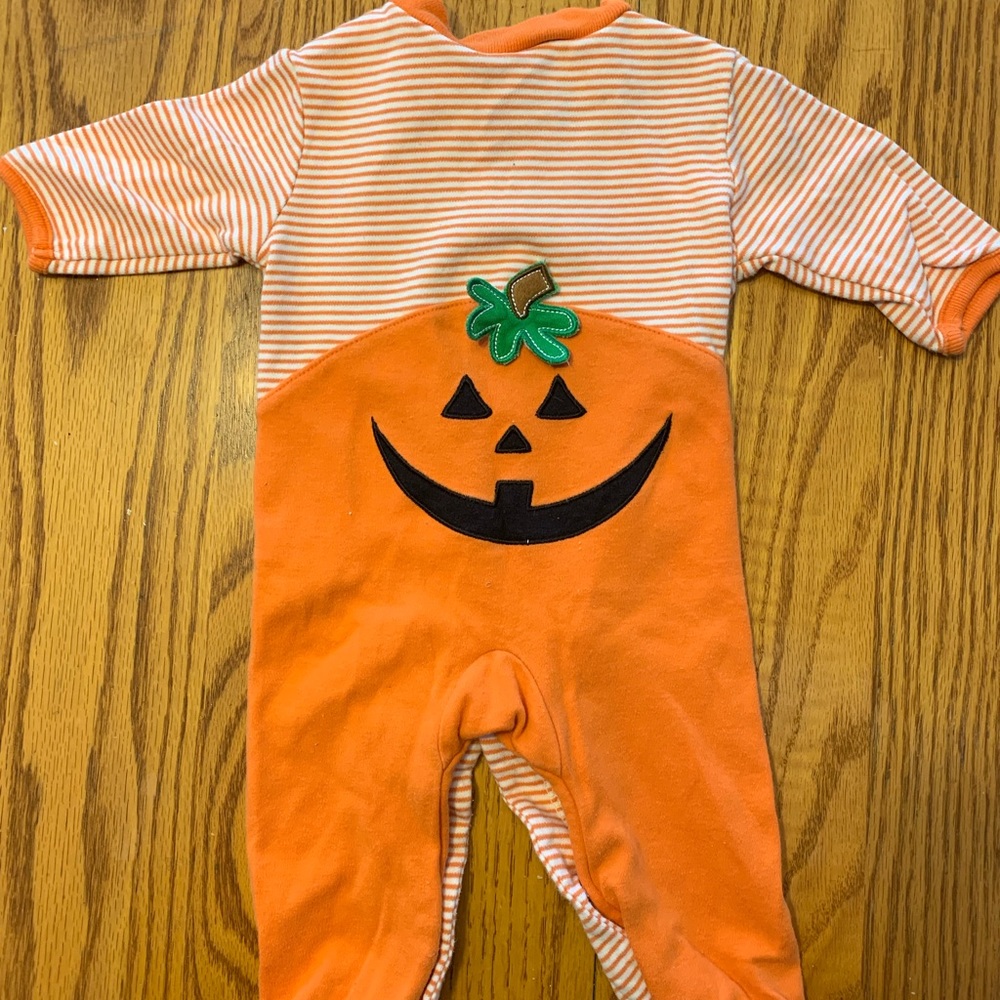 1st Halloween footed sleeper